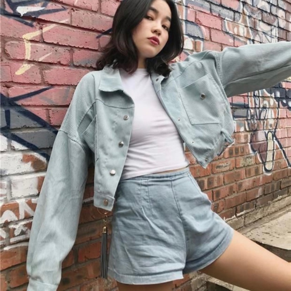 Light blue courdaroy jacket